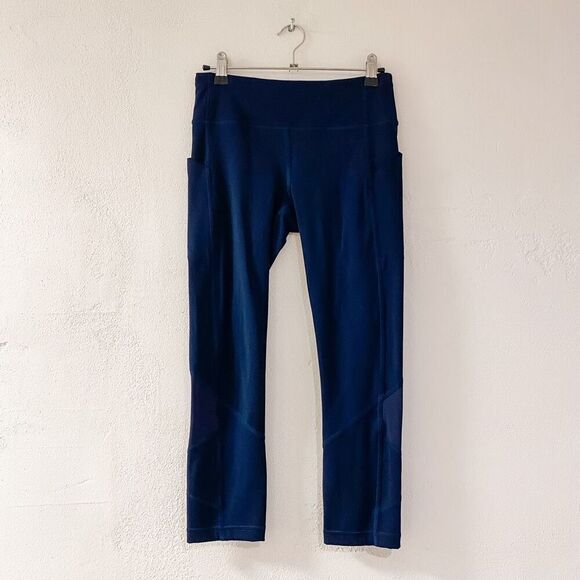 Lululemon Pace Rival Crop *22" Nocturnal Teal Size 4 - Picture 2 of 8